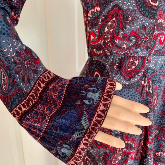 American Eagle Outfitters Paisley High Low Mini Dress size SP - Picture 8 of 10